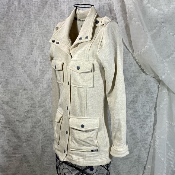 Volcom burn doubt jacket cream size xs - Picture 7 of 8